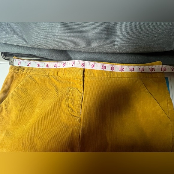 J. CREW LADIES  GOLDEN BRANDY COLOR NEW CORDUROY A-LINE SKIRT  BEAUTIFUL - Picture 9 of 9